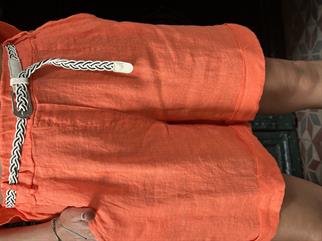 Keten Beli Lastikli İthal Şort