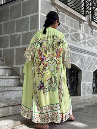 Kuş Desen Kimono
