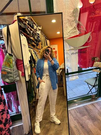 Mavi Müslin Gömlek