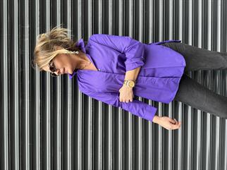 Mor Boyfriend Gömlek