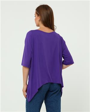 Mor Crop Bluz