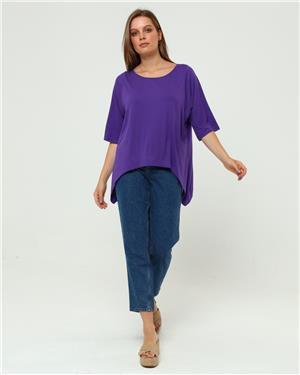 Mor Crop Bluz