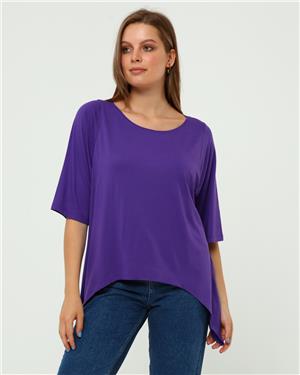 Mor Crop Bluz