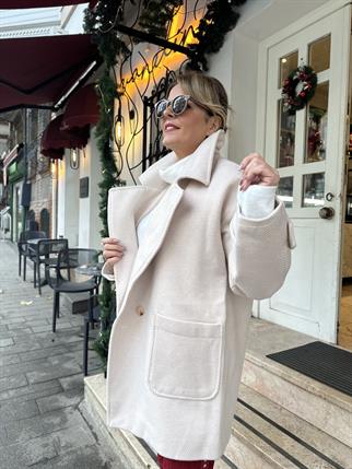 Oversize Kaşe Kaban