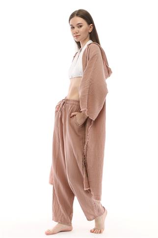 Pudra Müslin Pantolon