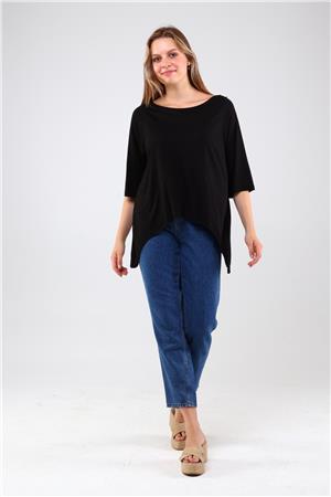 Siyah Crop Bluz