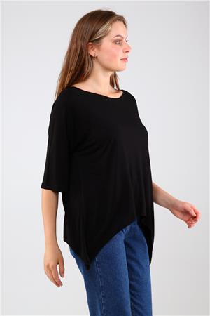 Siyah Crop Bluz