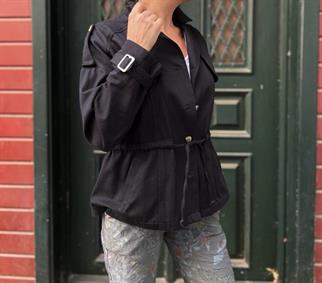 Siyah Gabardin Ceket