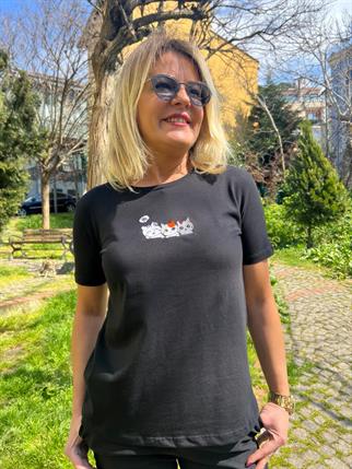 Siyah Kedili Tshirt
