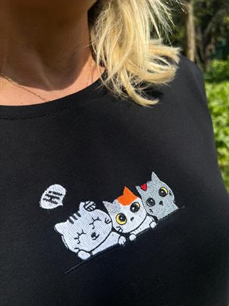Siyah Kedili Tshirt