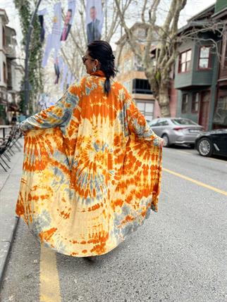 Turuncu Batik Kap Ceket