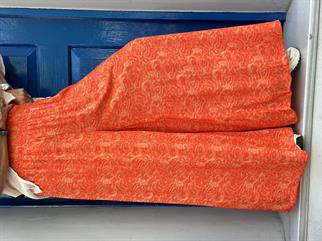 Turuncu Bol Paça Pantolon