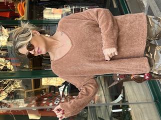 V Yaka İthal Angora Triko