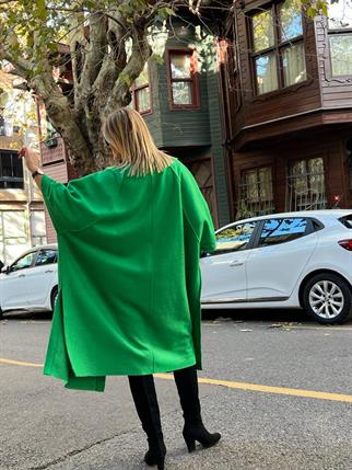 Yeşil Tasarım Keçe Palto