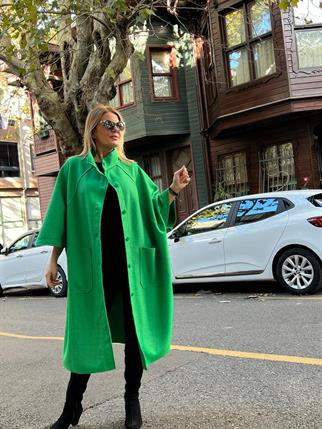 Yeşil Tasarım Keçe Palto