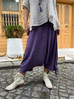 Yıkamalı Bağcıklı Şalvar