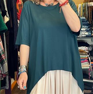 Zümrüt Yeşili Crop Bluz