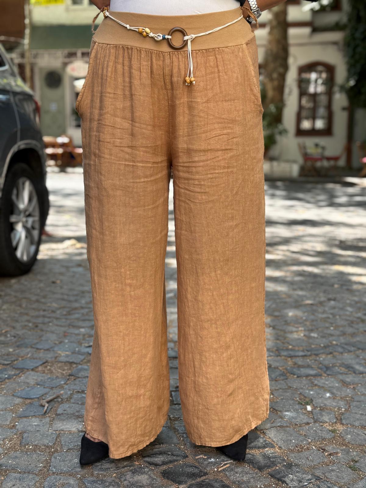 Zaz İthal Keten Pantolon