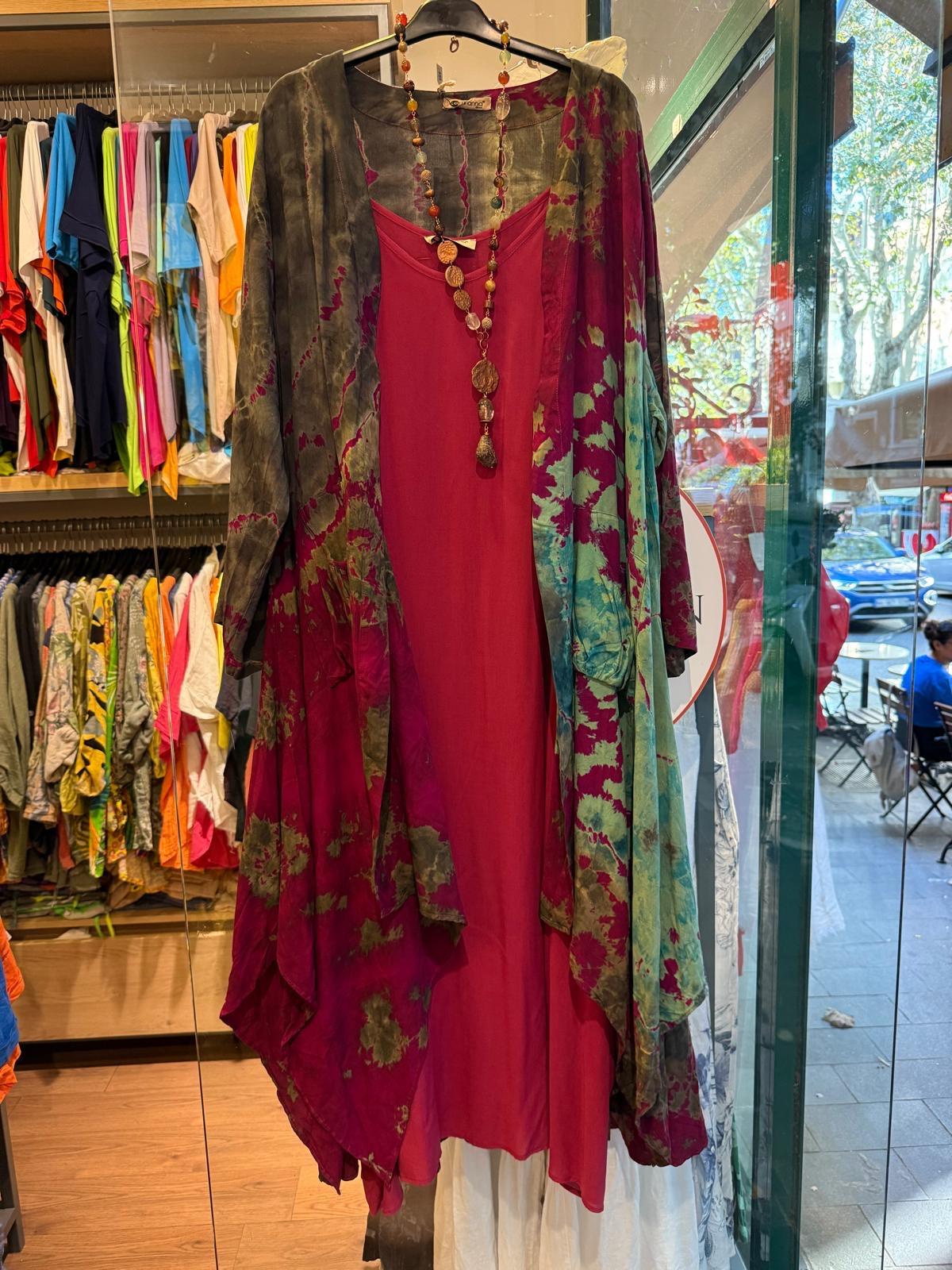 Bordo Batik Kaftan