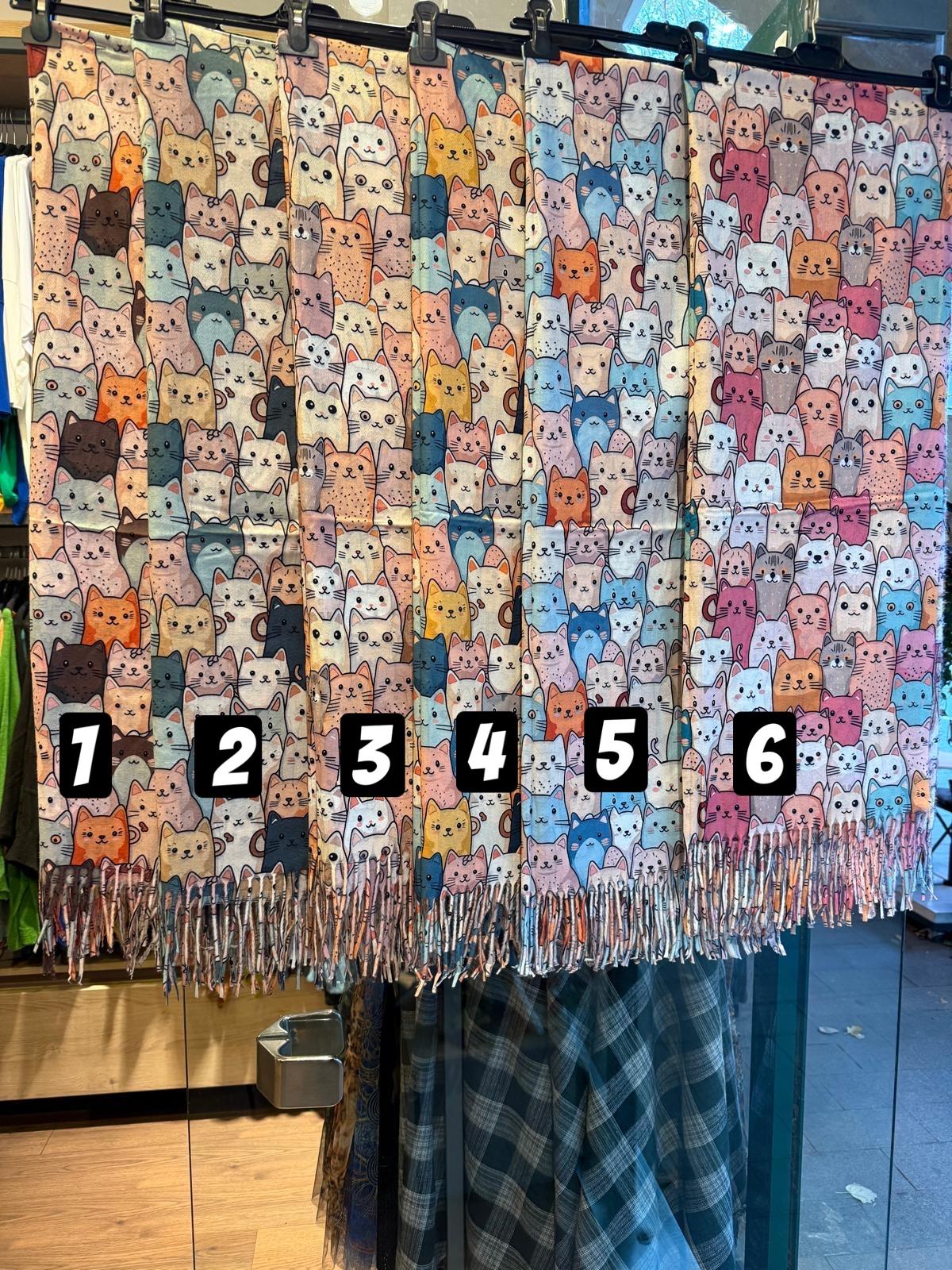 Sevimli Kediler Kaşmir Kedili Şal