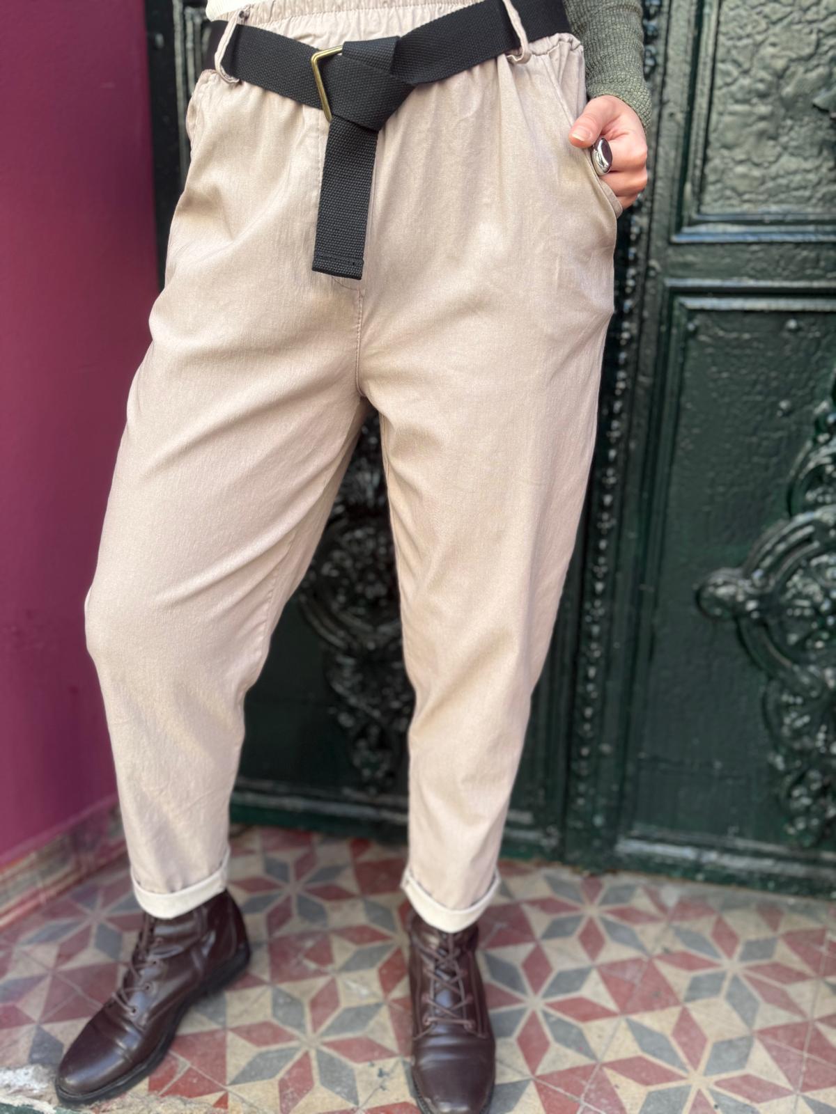 Likralı Havuç Pantolon