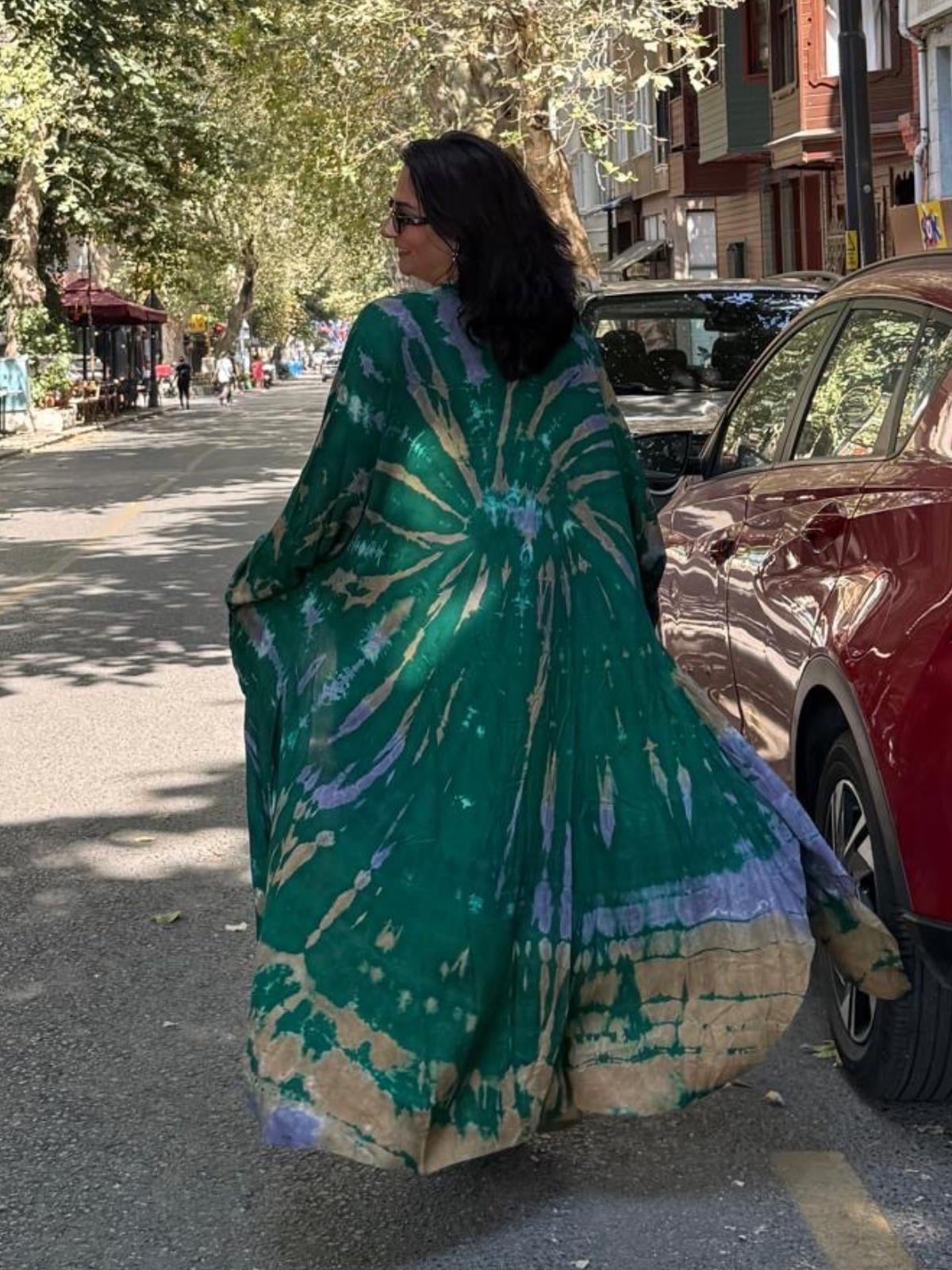 Zümrüt Batik Kaftan