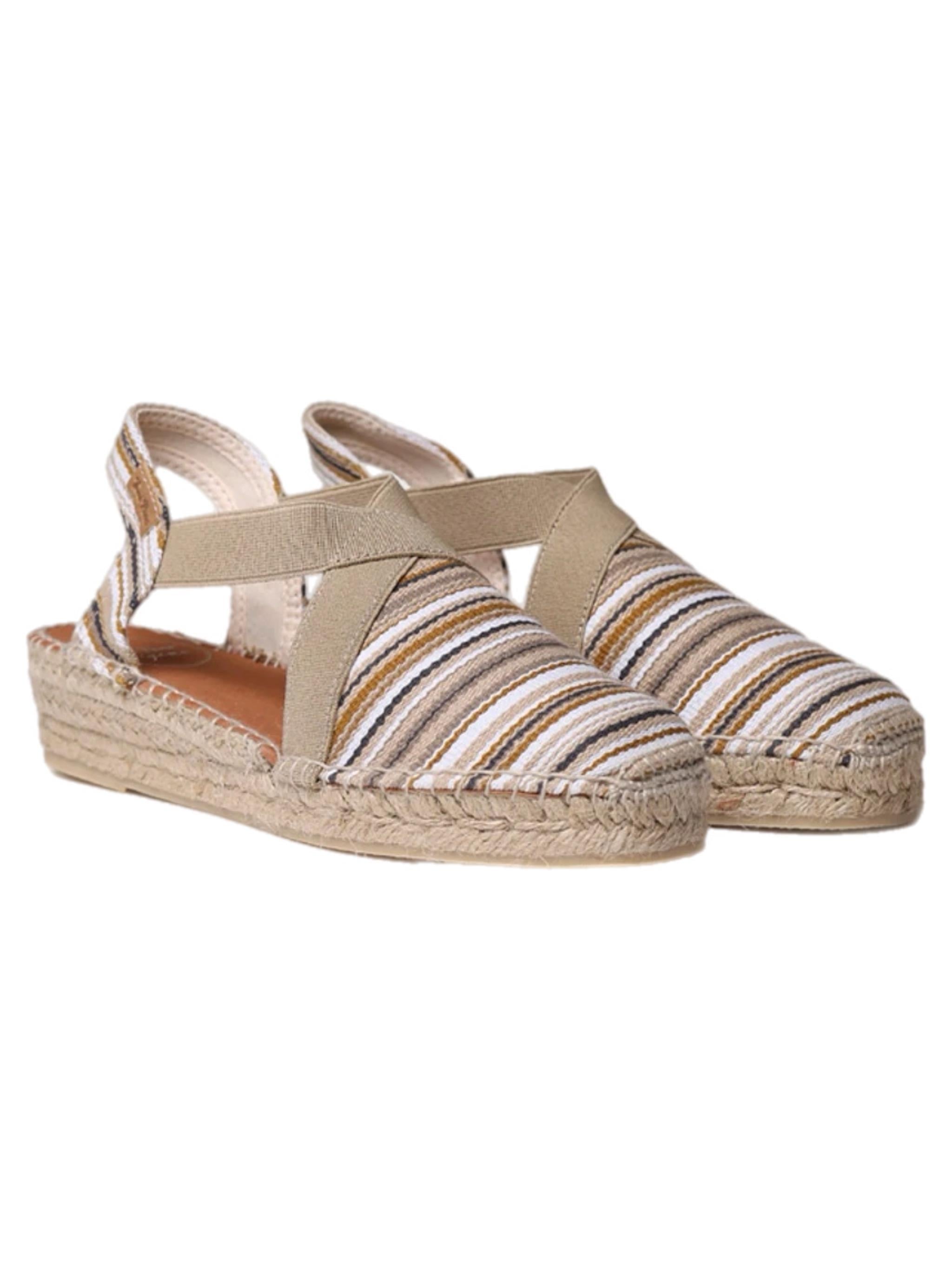 Vinaros Toni Pons Beige Dolgu Topuk Ayakkabı
