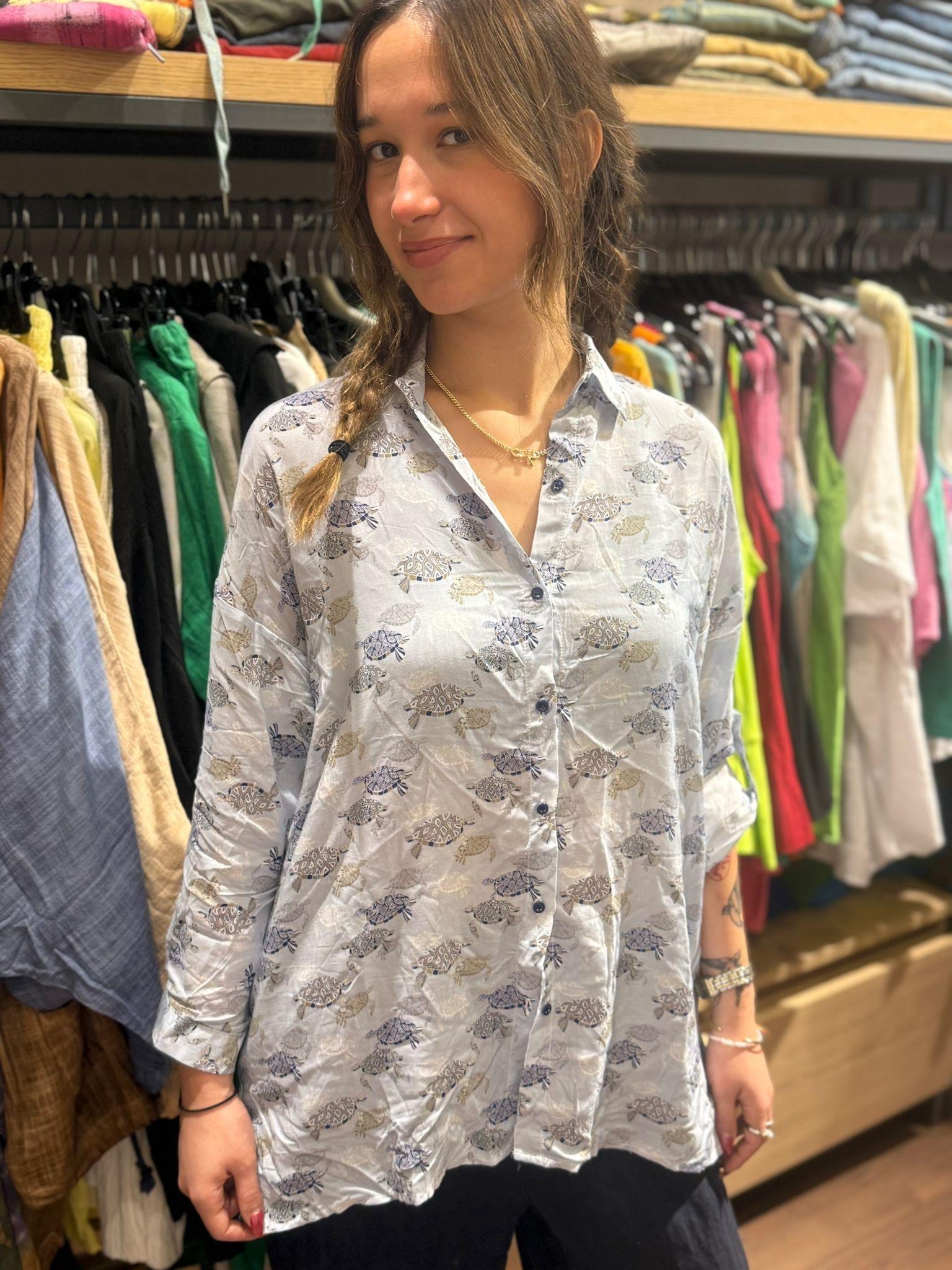 Caretta Caretta Desenli Gömlek