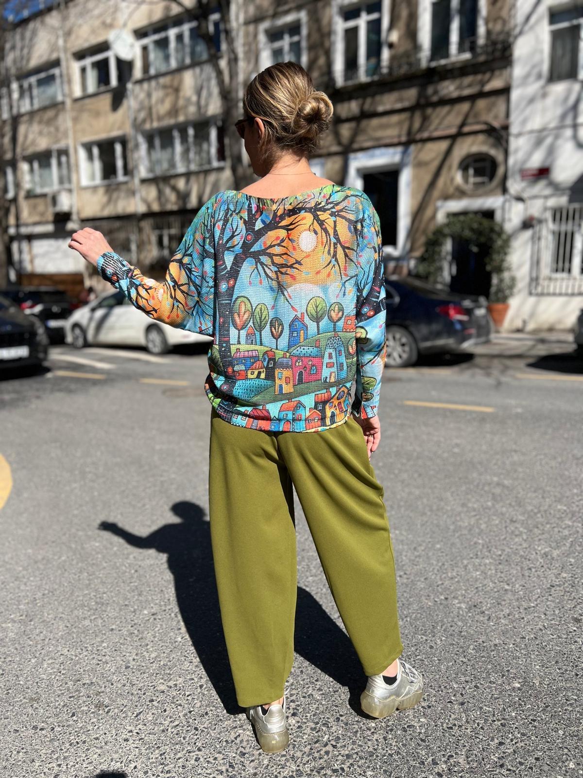 Kuzguncuk Desenli Merserize