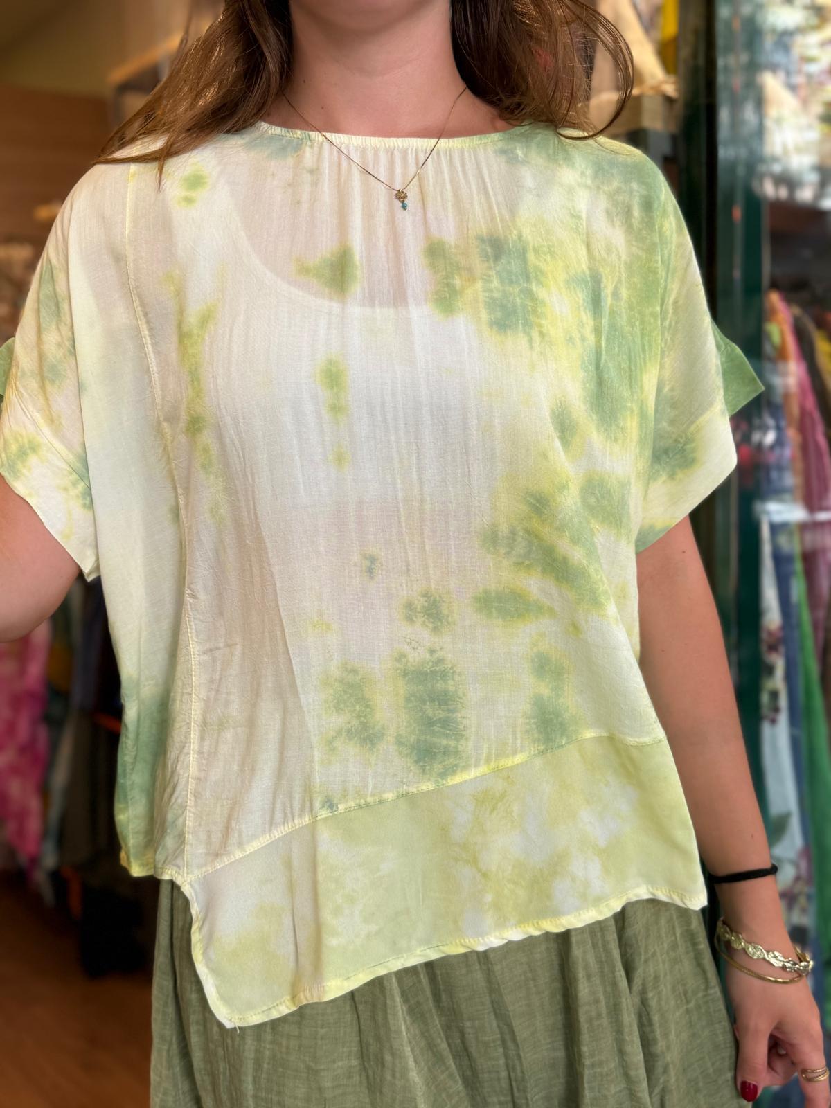 Verev Batik Pamuklu Bluz