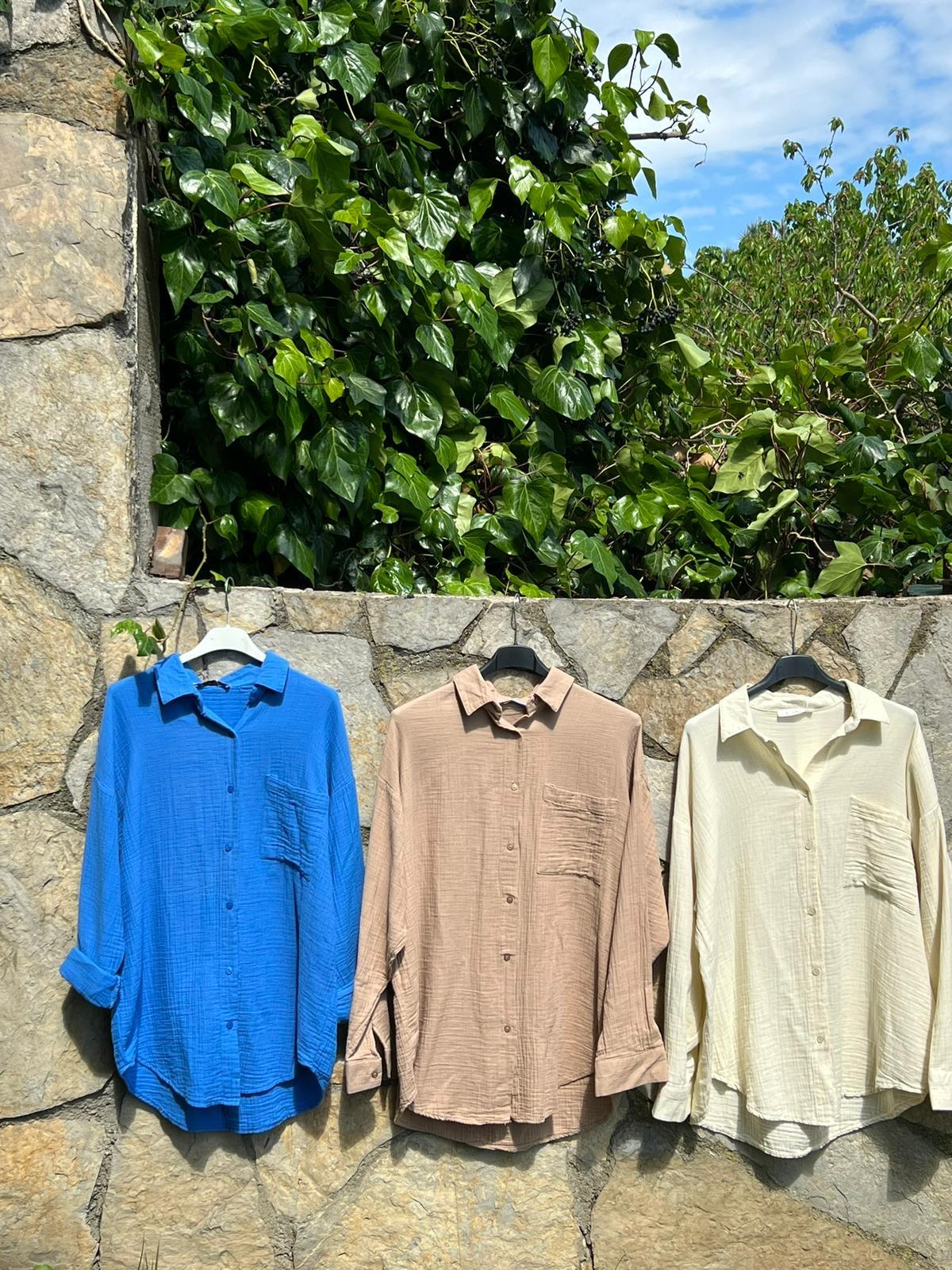 Camel Müslin Gömlek