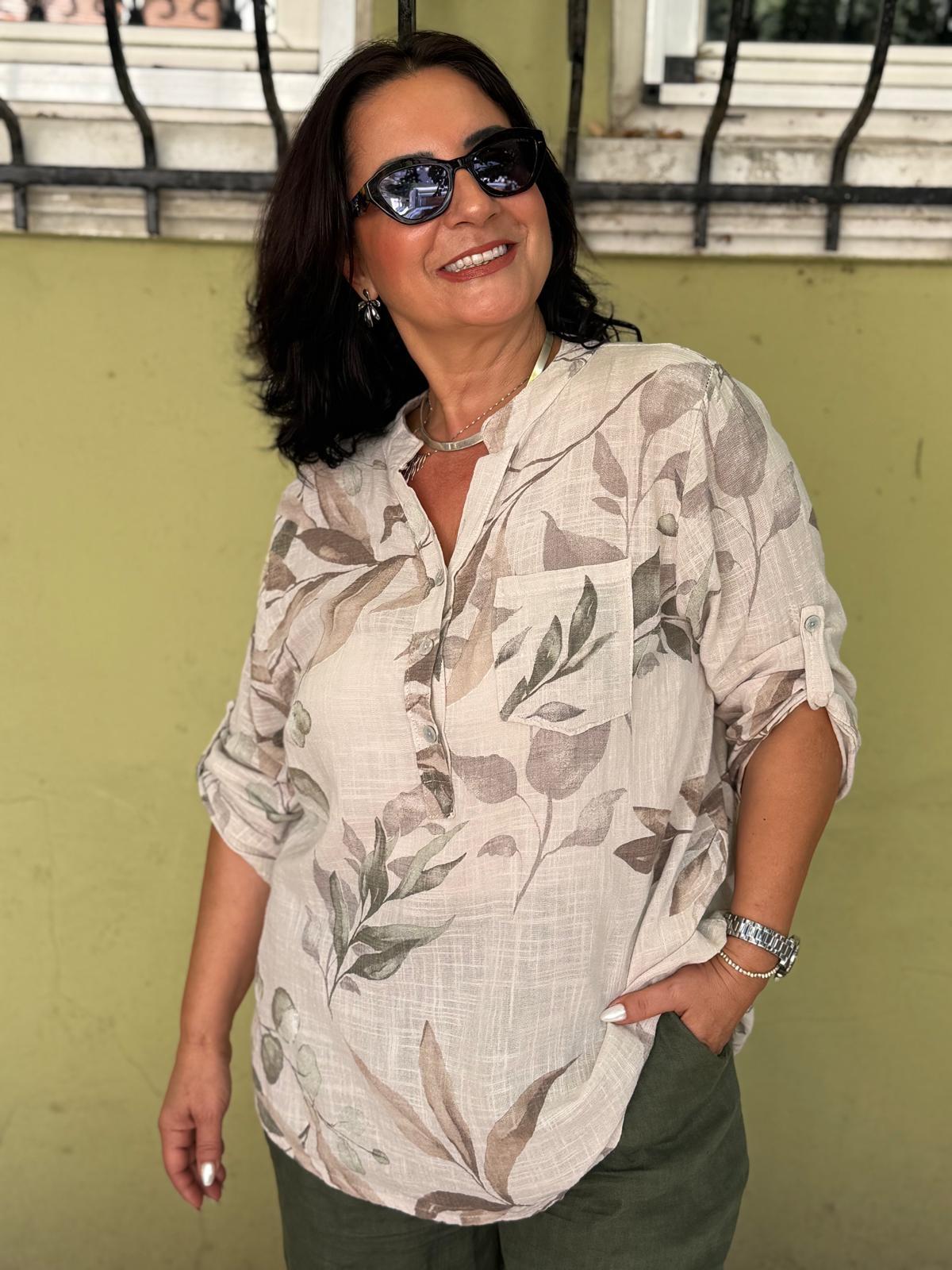 Fall İthal Keten Gömlek