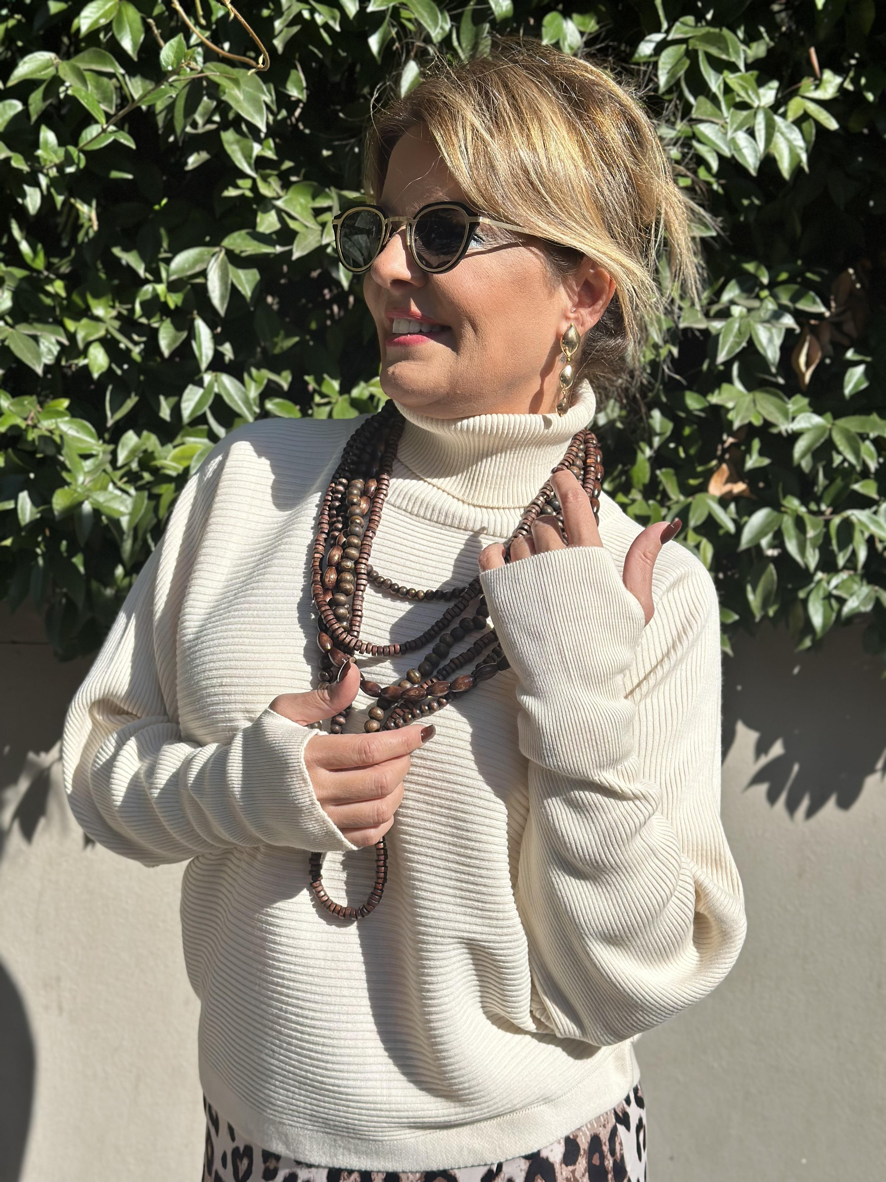 Eldiven Detaylı Balıkçı Triko