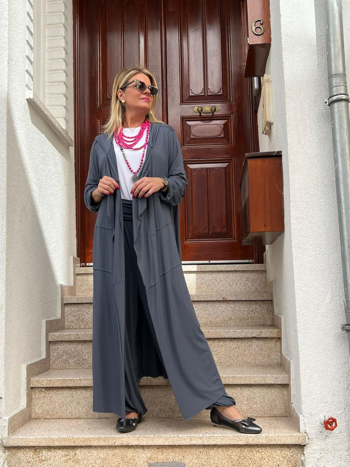 Kapüşonlu Kap Ceket