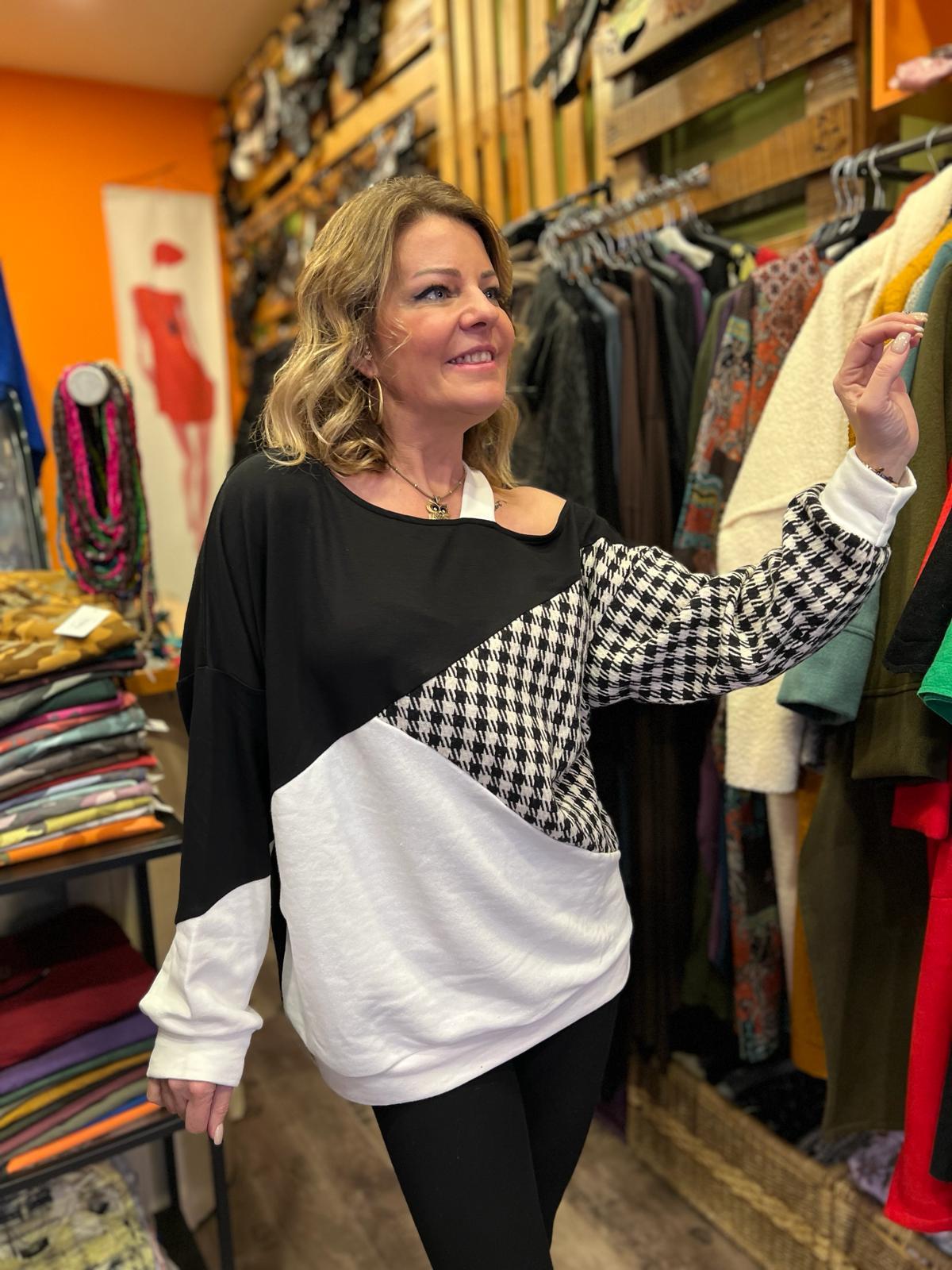 Kazayağı Desen Sweatshirt