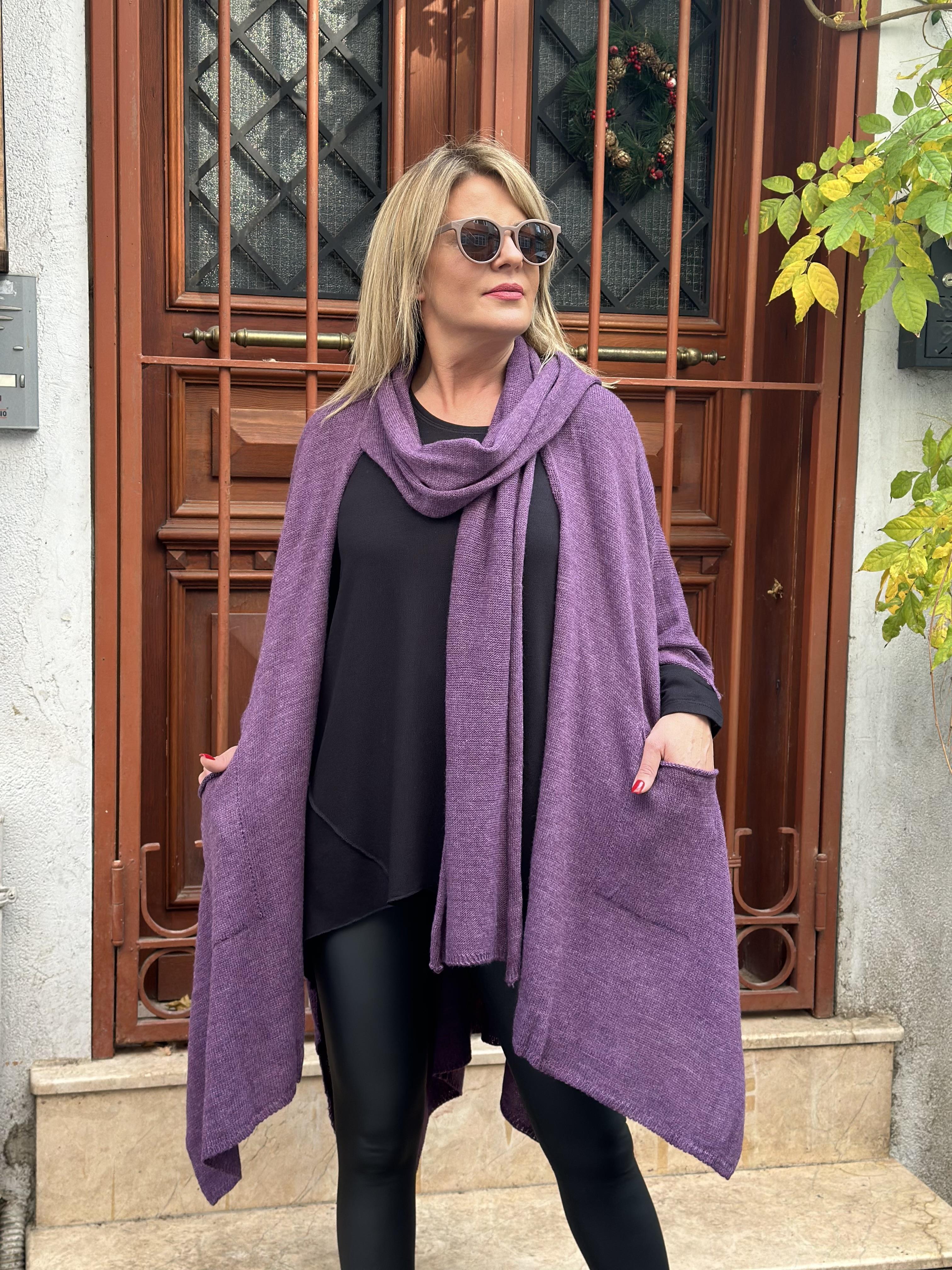 Şal Yaka Triko Hırka