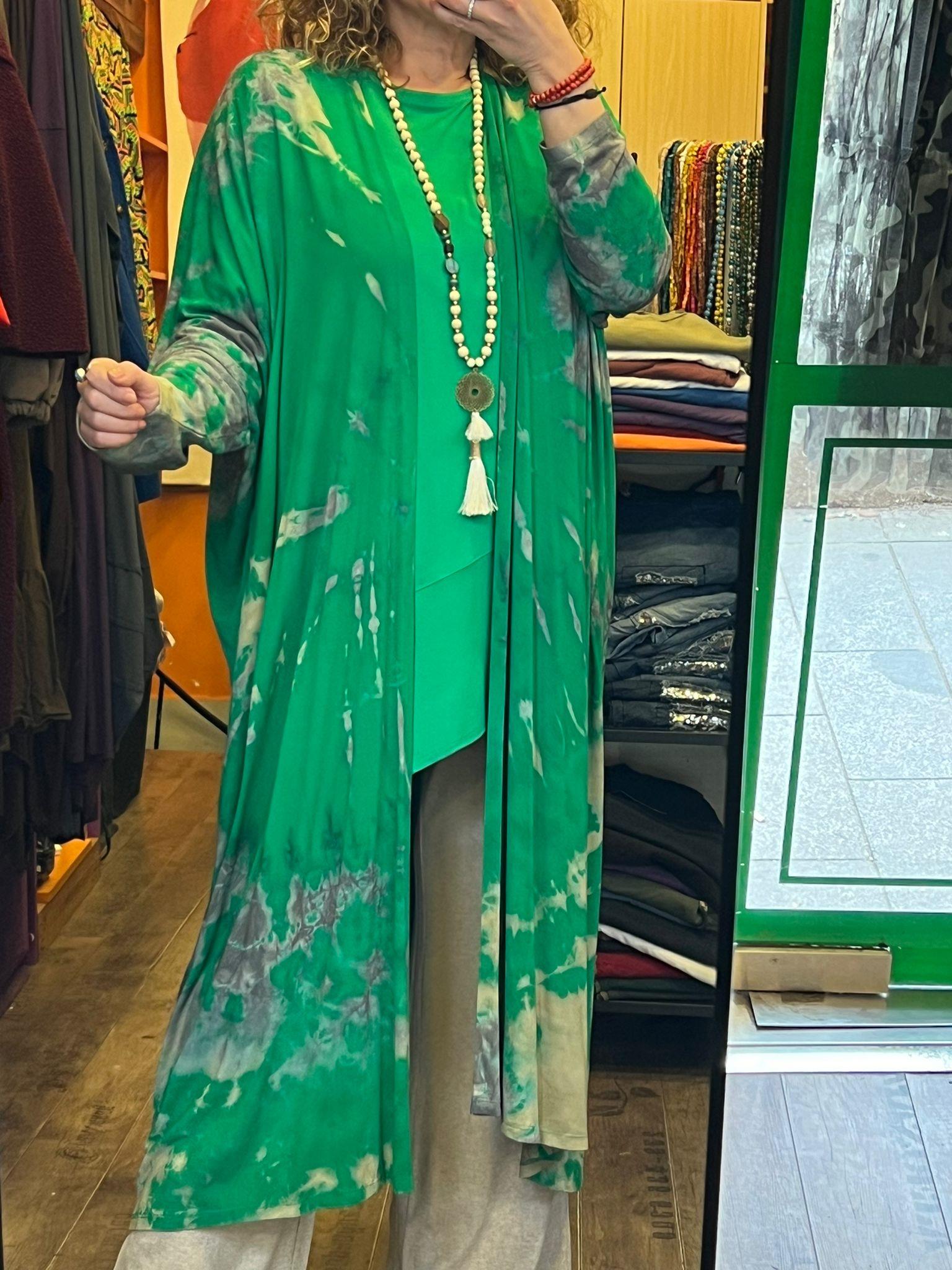 Yeşil Batik Kap Ceket