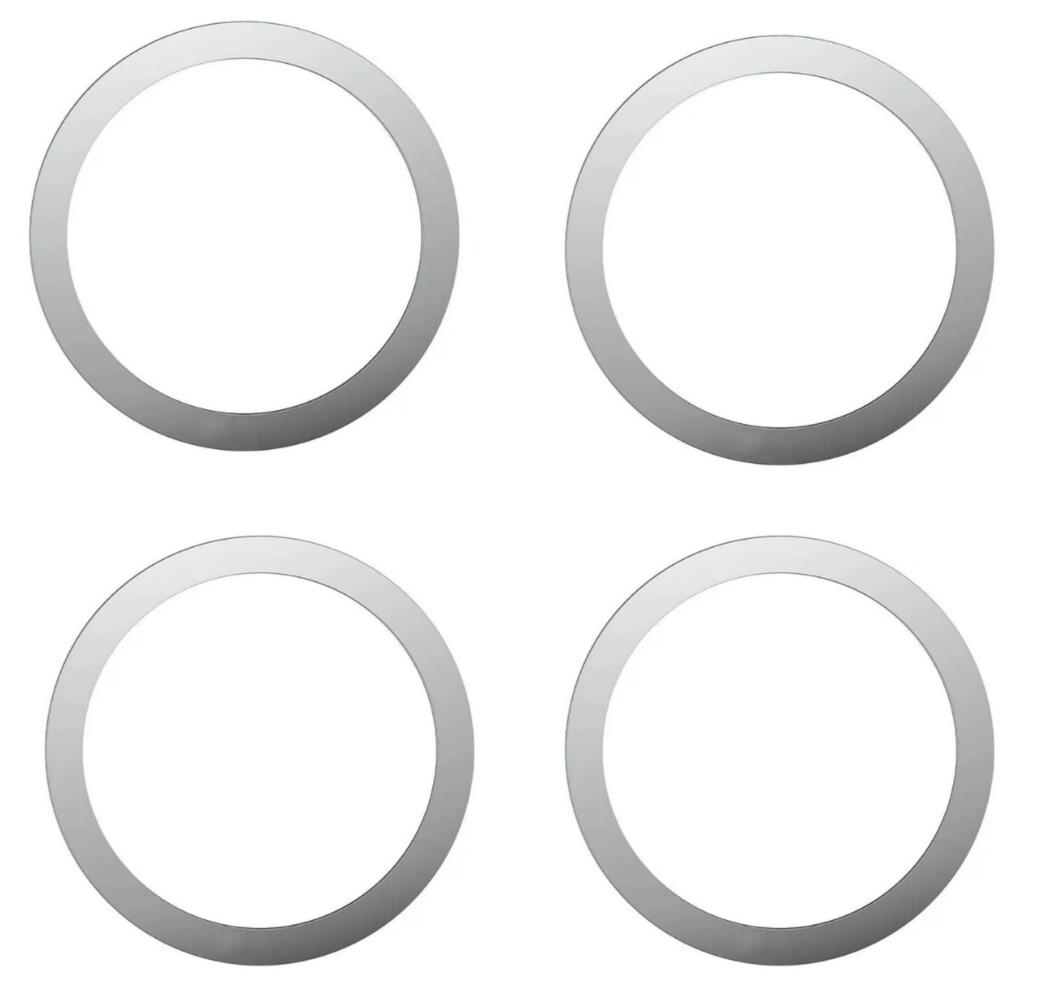  LivX Power Mıknatıslı Metal Magsafe Halka Yüzük Ring Iphone 8ve Üstü Model Uyumlu Gümüş 4'lü Paket
