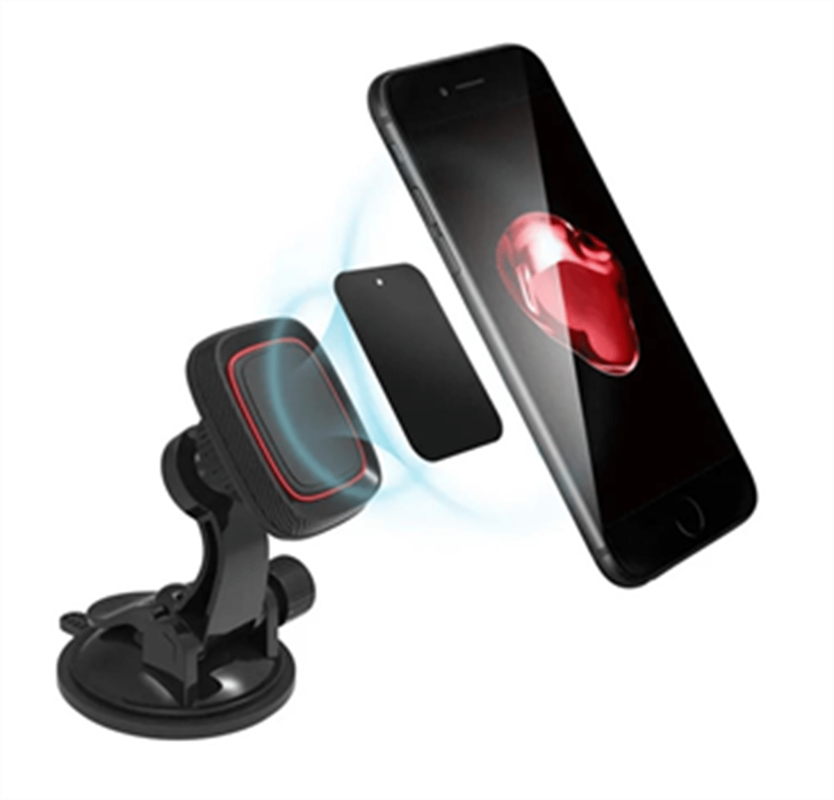 LivX Privity Serisi Mıknatıslı Araç İçi Telefon Tutucu Vantuzlu Magnet 360 Derece Telefon Tutucu GMM