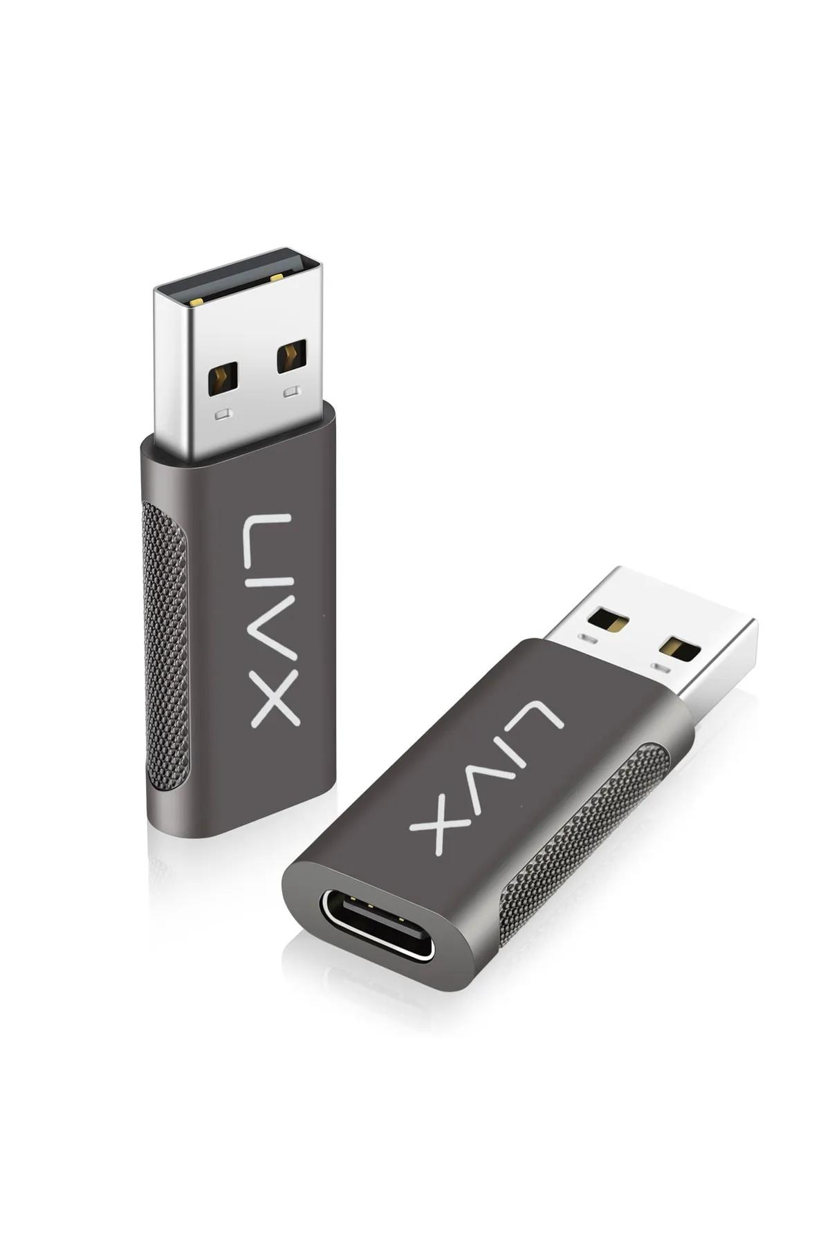 LivX Type C To Usb 3.0 Çevirici Dönüştürücü Otg Adaptör Ikili Paket Otgcf 2PAKET-OTGCF