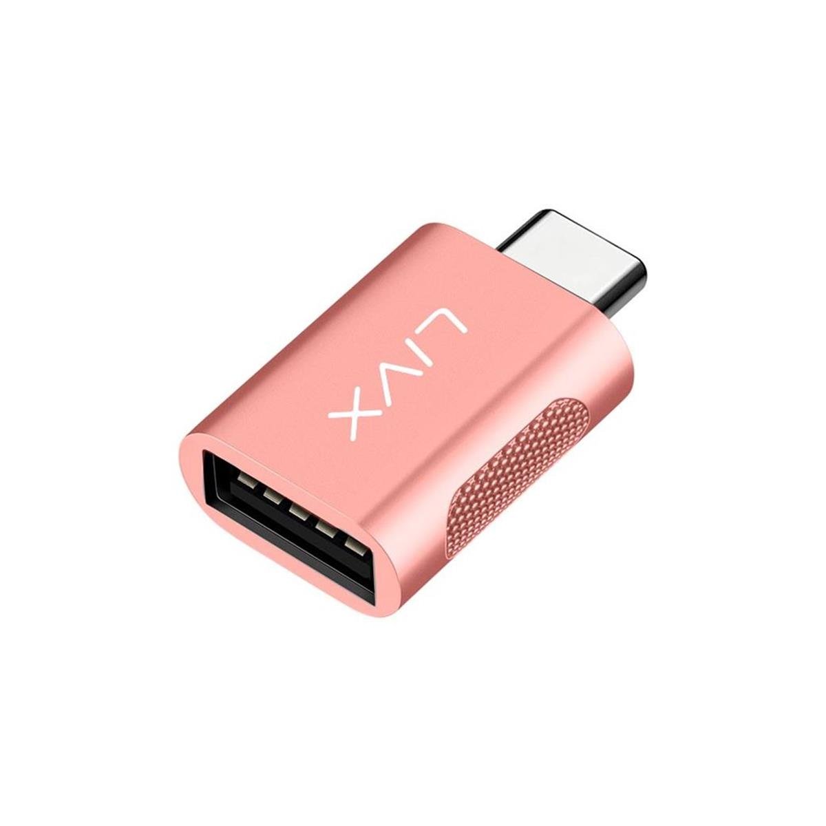 Livx USB 3.0 To Type-C Çevirici Dönüştürücü OTG Adaptör Rose Gold OTGRG