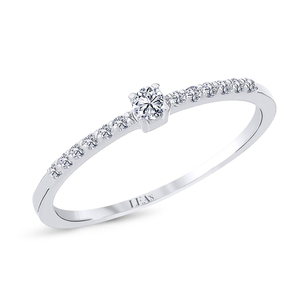 0.15 Karat Kolu Taşlı Tektaş Yüzük