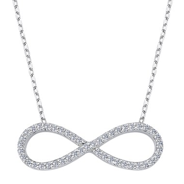 0.23 Karat Pırlanta Sonsuzluk Kolye
