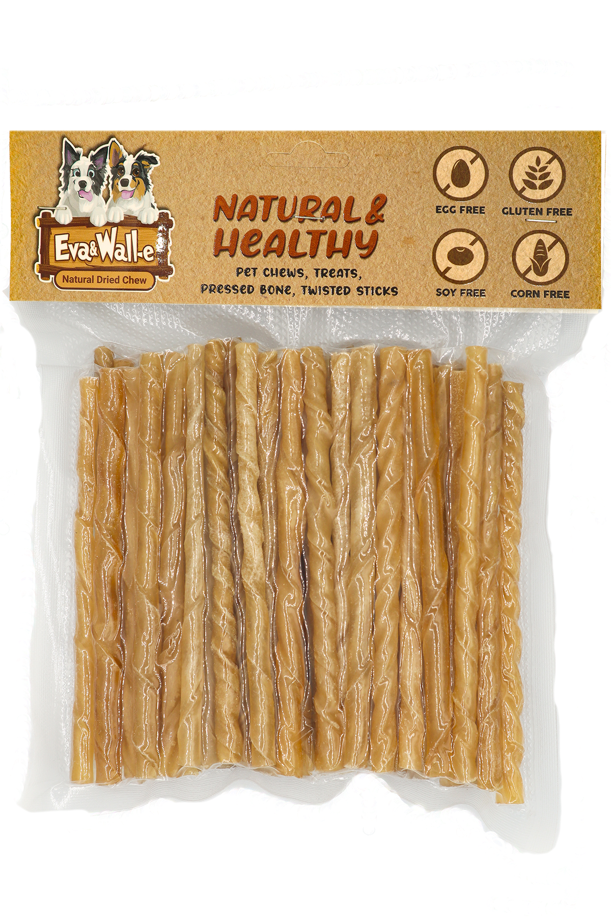 Burgu Çubuk 250 G. Naturel  Köpek Ödül Çubukları  Her ırk ve Boydaki Köpeklerin Tüketimi İçin 50 adet