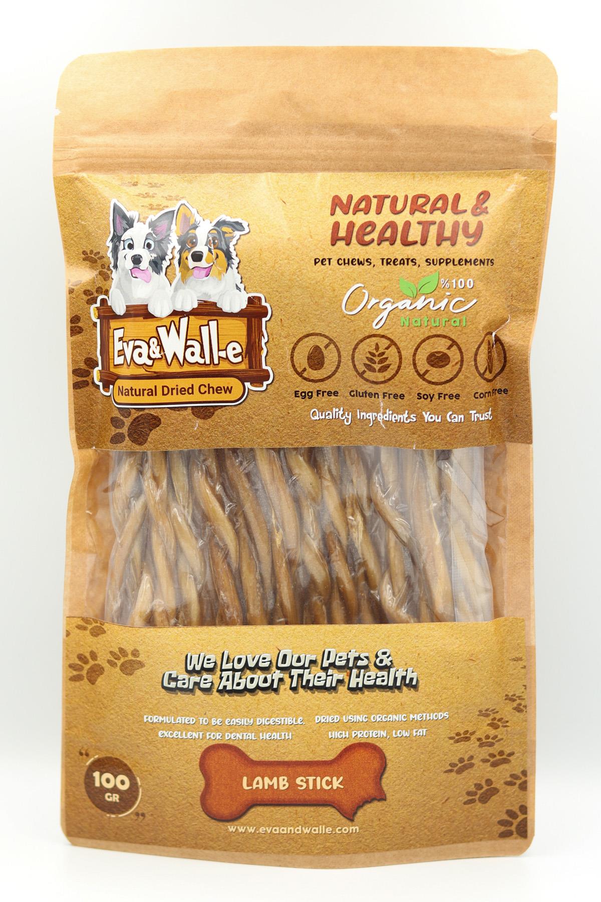 Köpek Ödül Kemiği Kurutulmuş Lamb Stick Küçük Irk Köpekler Poodle için Örgülü