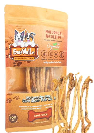 Köpek Ödülü Doğal Çiğneme Kemiği | Kurutulmuş Lamb Stick Küçük Irk Köpekler İçin (Poodle)
