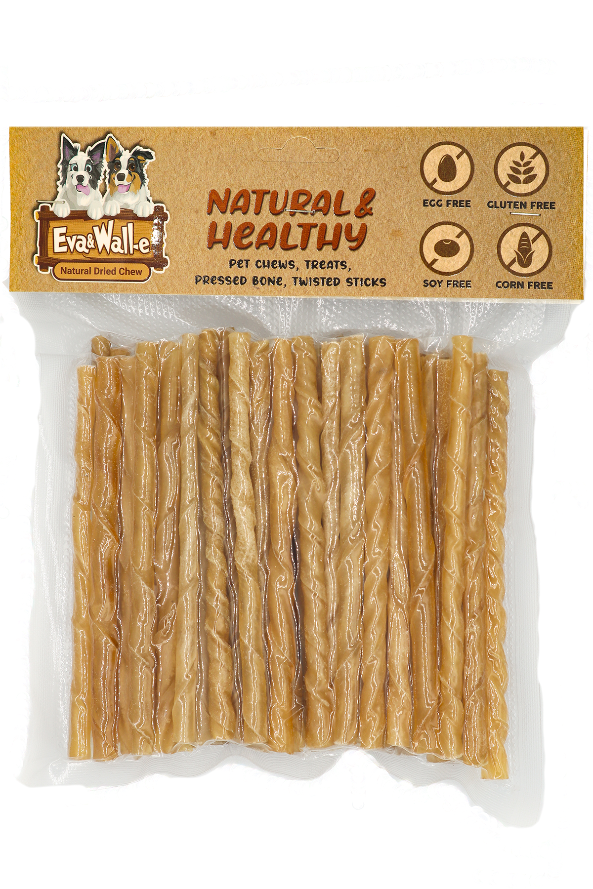 Burgu Çubuk 250 G. Naturel  Köpek Ödül Çubukları  Her ırk ve Boydaki Köpeklerin Tüketimi İçin 50 adet