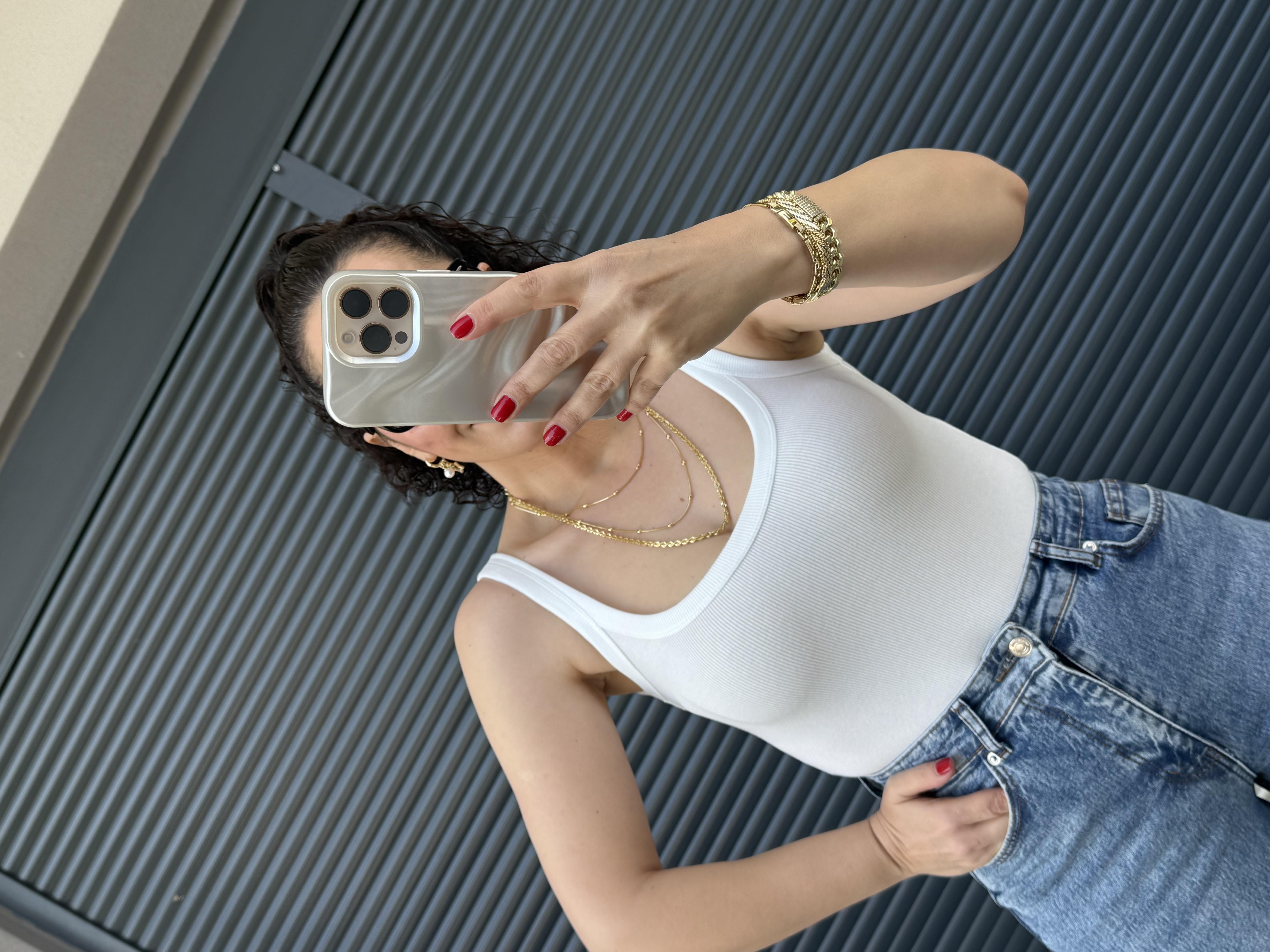 Dilvin Askılı Bodysuit  Ekru