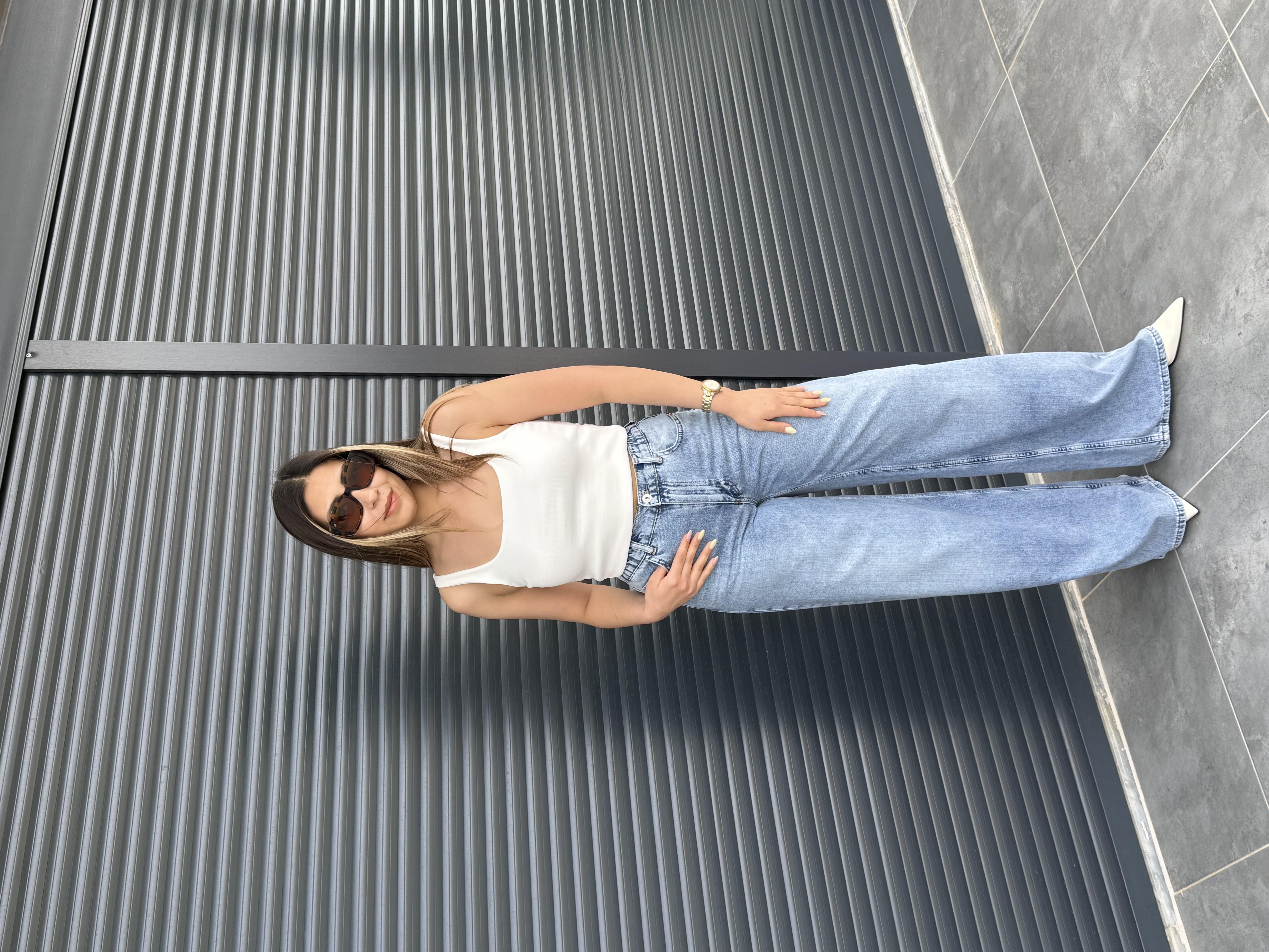 Karol Beli Lastikli Tensel Jean 