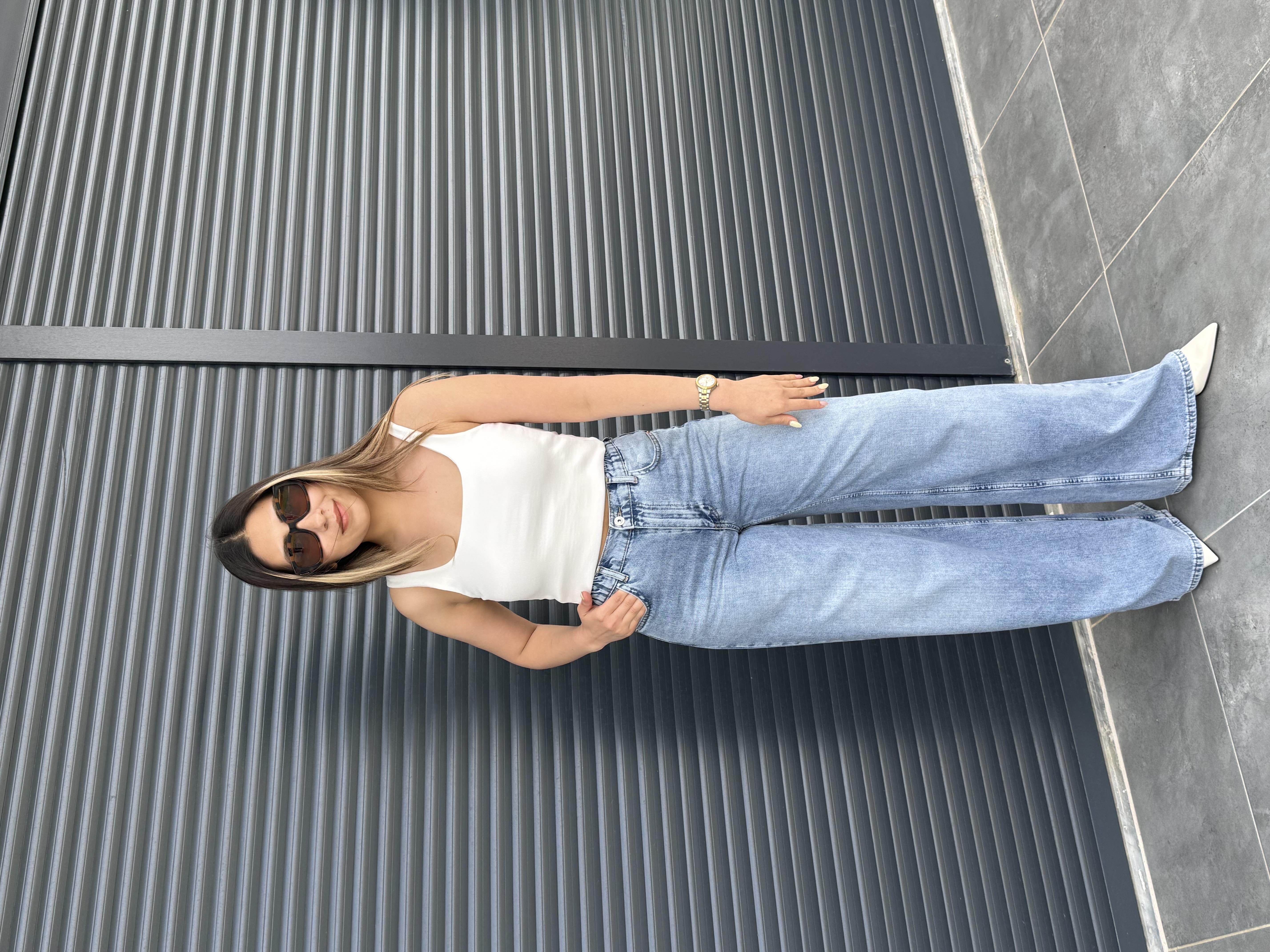 Karol Beli Lastikli Tensel Jean 